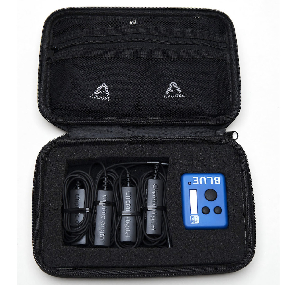 APOGEE CLIPMIC2 X4 + BLUE CLIPMIC DIGITAL II KIT - 4 4'lü USB Yaka Mikrofonu Seti